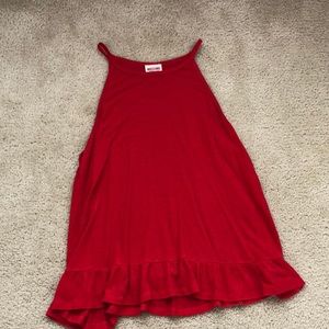 Red tank top
